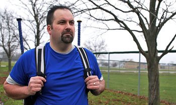 orthopedic patient Anthony on the way to baseball practice
