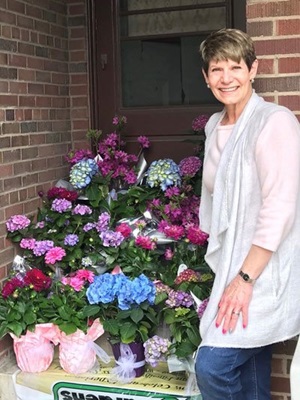 mary alice with flowers