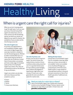 Thumbnail preview of healthy living newsletter Fall 2026 edition