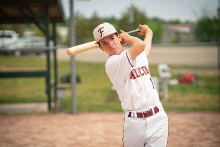 matthew dickinson swinging baseball bat