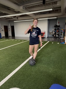 Molly at physical therapy at Center for Athletic Medicine.