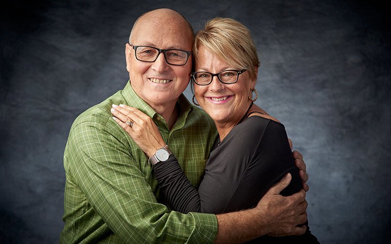 Tommy Sawdey with his wife Renee after lymphoma treatment