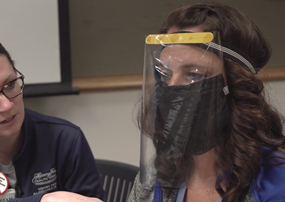DIY PPE at Allegiance Health DIY PPE at Allegiance Health