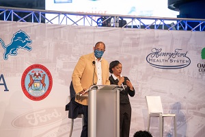 ford field vaccine site