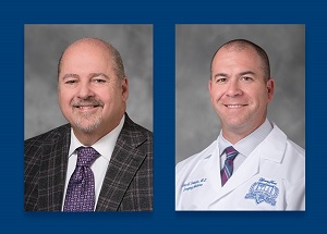 Bob Riney and Dr. Deledda