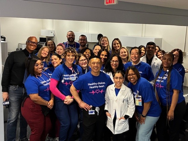 Group of Henry Ford Health workers at Healthy Heart event in 2026 at Detroit's Second Avenue location.